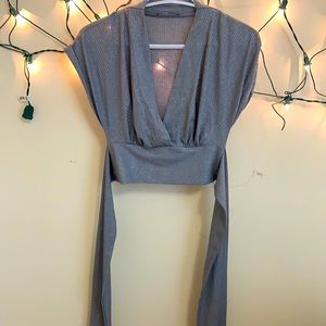 Zara belted top seamless shimmerry.